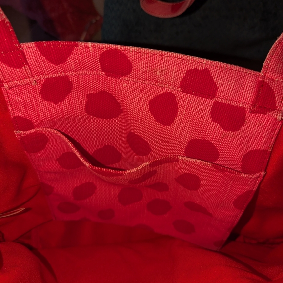 Kate Spade *Project* Pink and Red Polka Dot Shoulder Bag - Picture 7 of 9